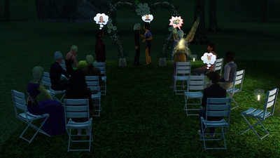 Midnight wedding with a grumpy fairy